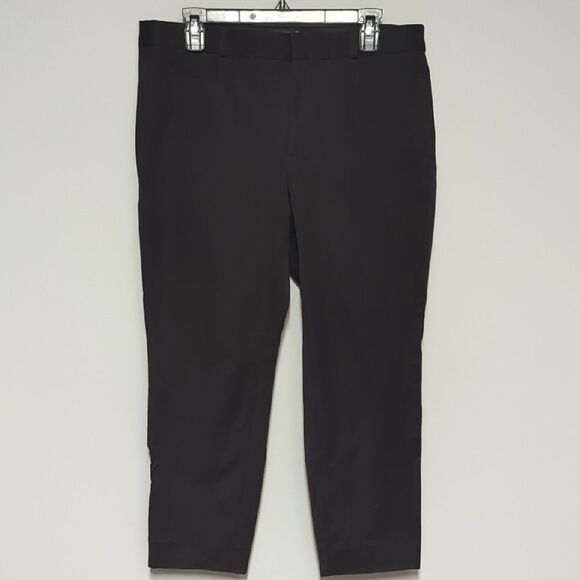 Banana Republic Black Dress Pants with Slim Fit and Cropped Length - Picture 1 of 9